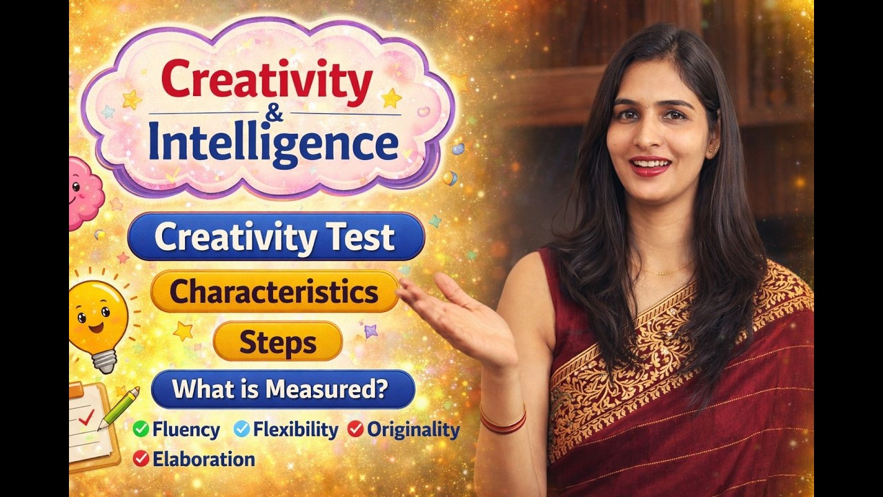 Creativity & Intelligence Explained | Creativity Test,Characteristics Class 12 Psychology Board Exam
