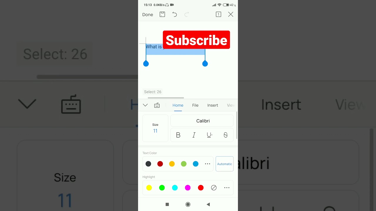#2021  How to write Bold, Italic, underline in WPS office in  World #2021 #2021short