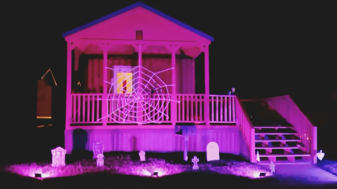 NOVOSTELLA RGB LED Flood Light Outdoor, Halloween Color Changing Landscape Lighting with Remote