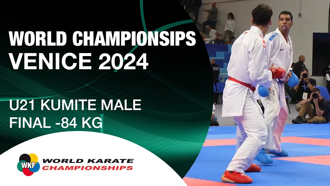 U21 KUMITE MALE -84 KG FINAL | O. OSMAN (EGY) VS M. ALJAFARI (JOR) | WORLD KARATE FEDERATION