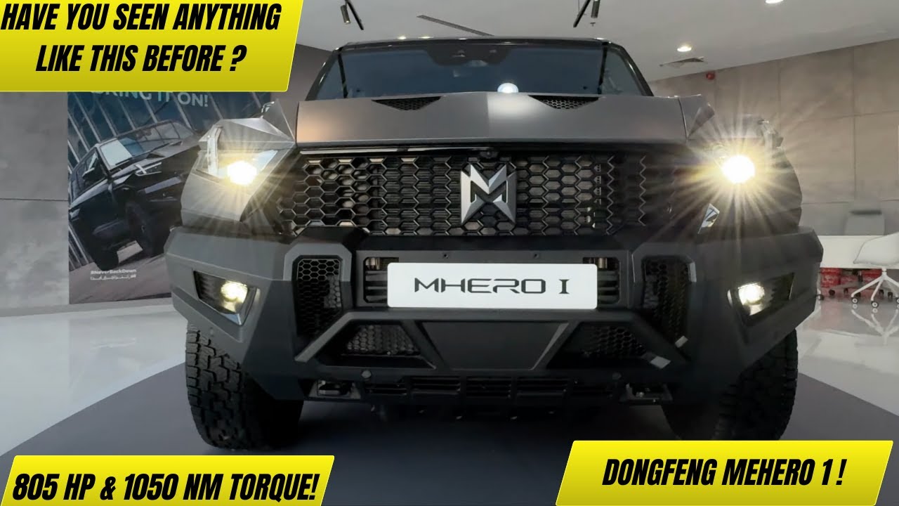 DONGFENG MHERO 1(805 HP AND 1050 NM) military inspired AWD SUV's visual review
