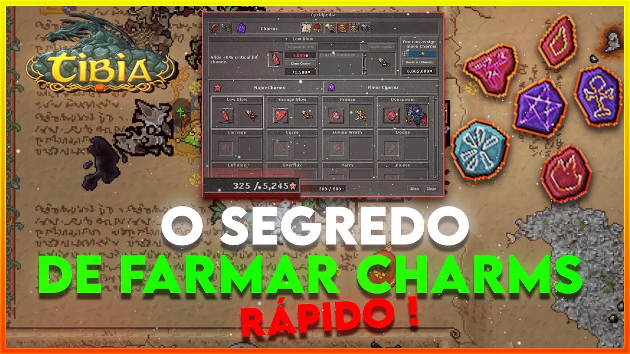 O SEGREDO PARA DESBLOQUEAR SEUS CHARMS NO TIBIA (SEM SOFRER)