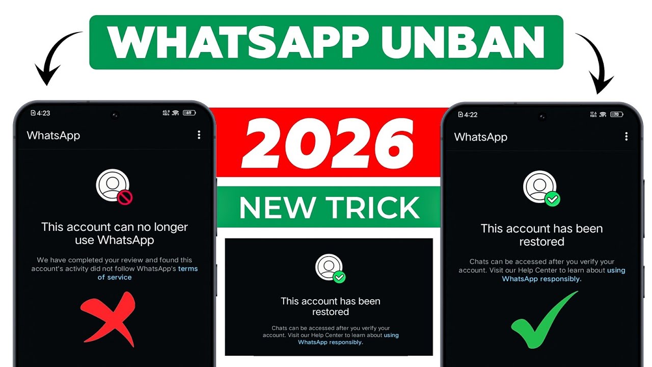 WhatsApp Ban New Solution 2026 | This account can no longer use WhatsApp Problem New Solution 2025