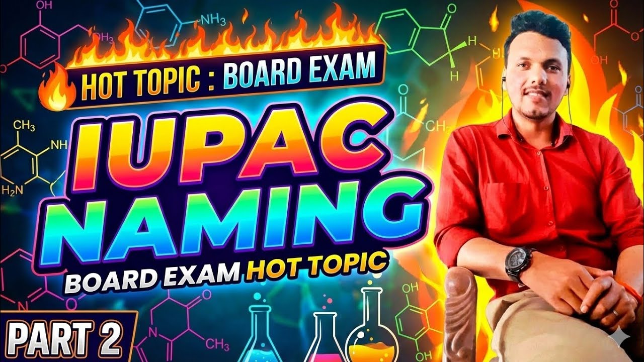 IUPAC Nomenclature | Class 10 Chemistry | Hindi Medium | Board Exam 2026 🔥