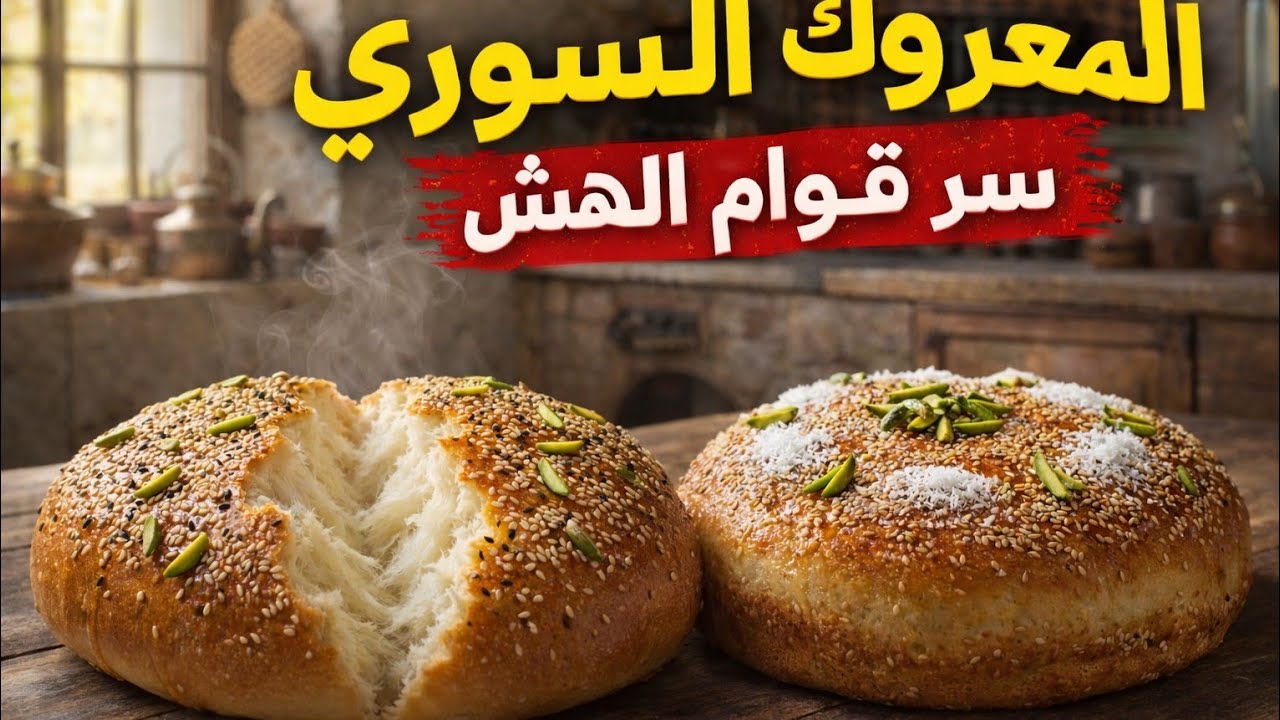 طريقة عمل المعروك السوري الأصلي بالتفصيل |معروك هش وقطني مثل الأفران 😍 سر التخمير والعجن الصحيح 100%