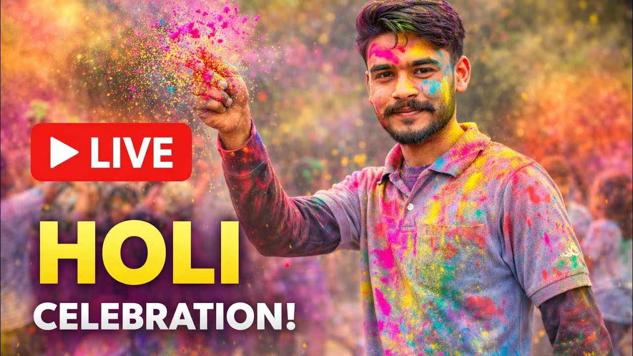 Holi Live 2026 🔴 | Holi Celebration With Colors | Holi Khelte Hue LIVE | Happy Holi Vlog