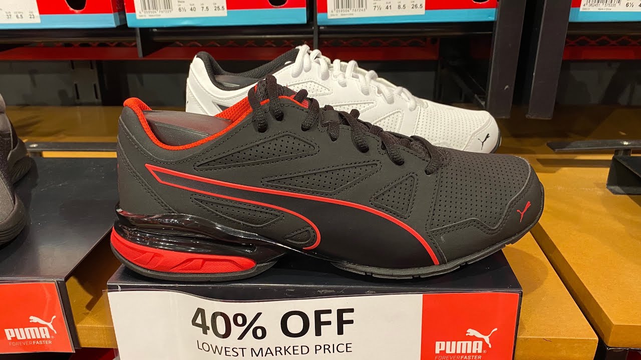 Puma Tazon Modern SL FM (Puma Black/Flame Scarlet) - Style Number: 190296-10