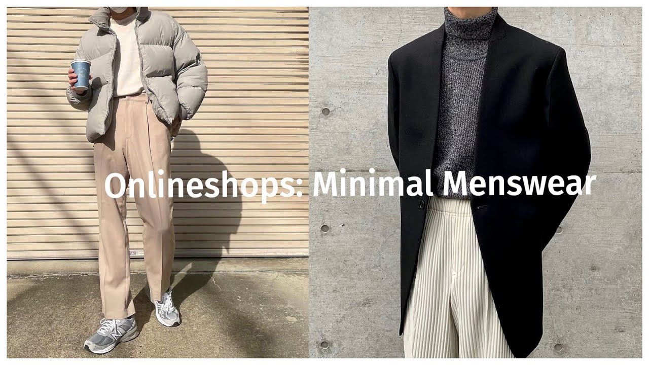 Die besten Onlineshops f&uuml;r minimal Menswear | Minimal Essentials | Basic Anziehsachen | Joel Ksn