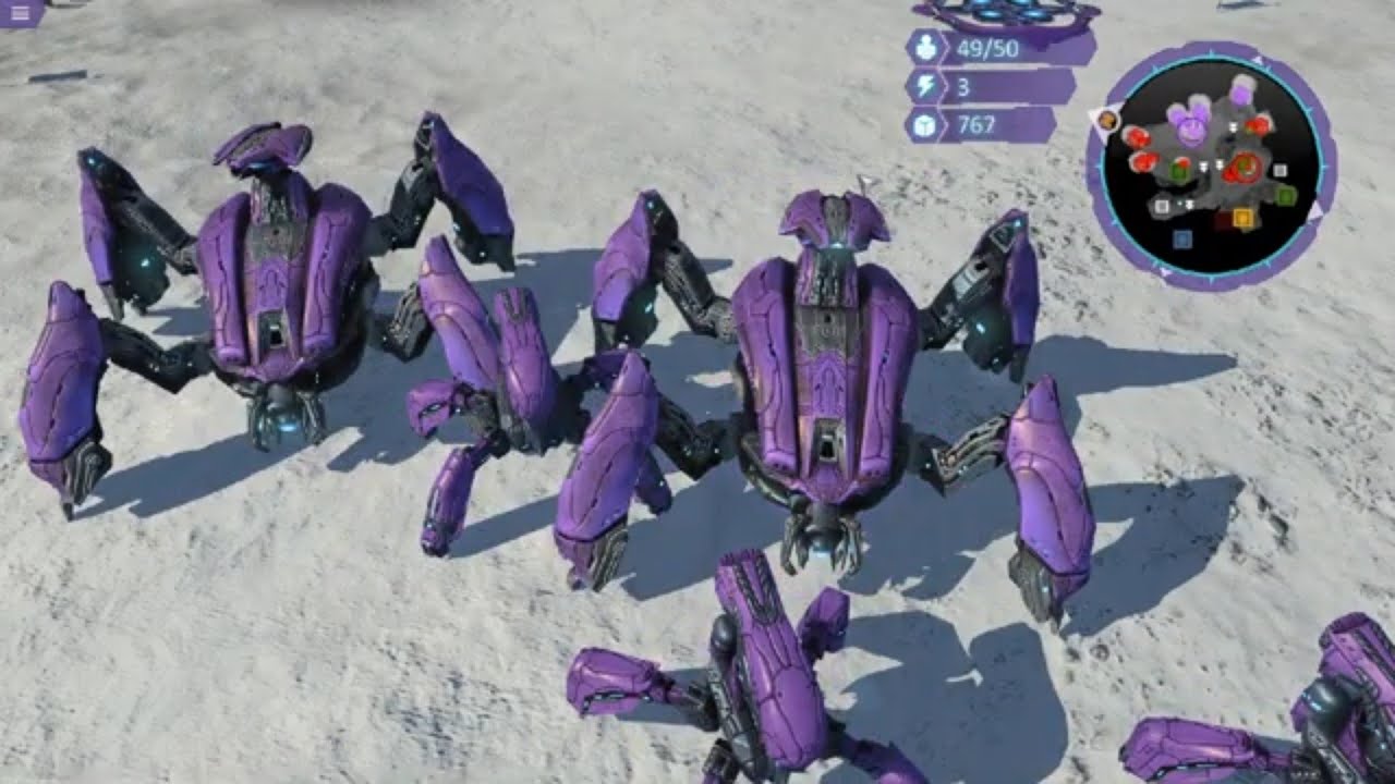 FARMEANDO PUNTOS PARA INVOCAR A DOS SCARAB QUE ACABEN CON TODOS / HALO WARS