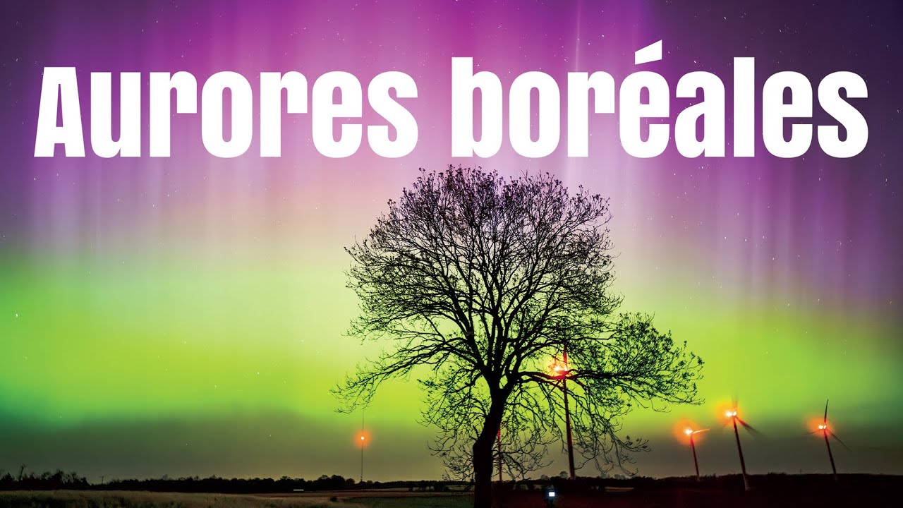 Aurores boréales en Normandie - 4k HQ