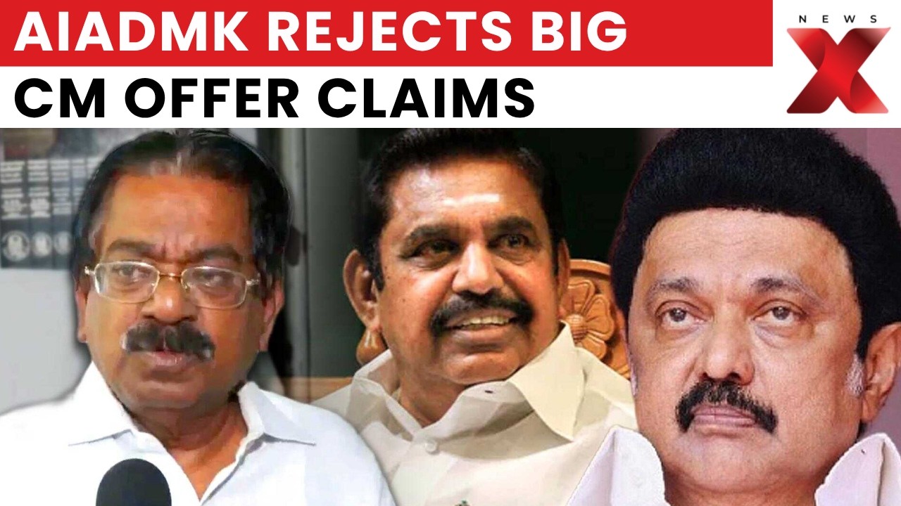 AIADMK Rejects Reports Of CM Post Offer To VCK Chief Amid Tamil Nadu Drama | Latest News | NewsX