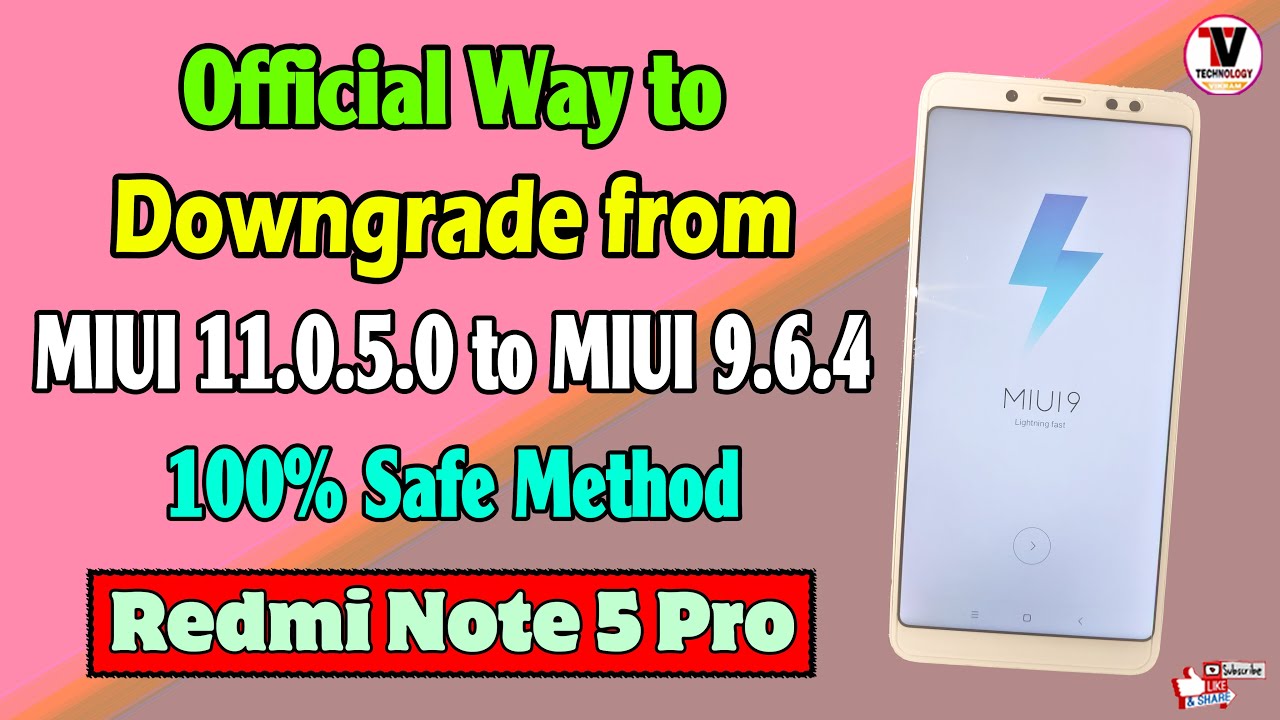 Official Way to Downgrade from MIUI 11 to MIUI 9 on Redmi Note 5 Pro | 100% Safe Method | No Brick |
