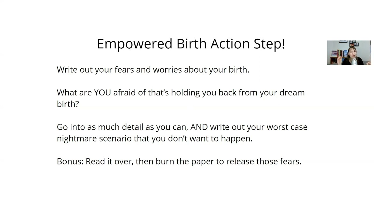 Your Empowered Birth Academy: Action Step 2-- Identify Your Fear Traps