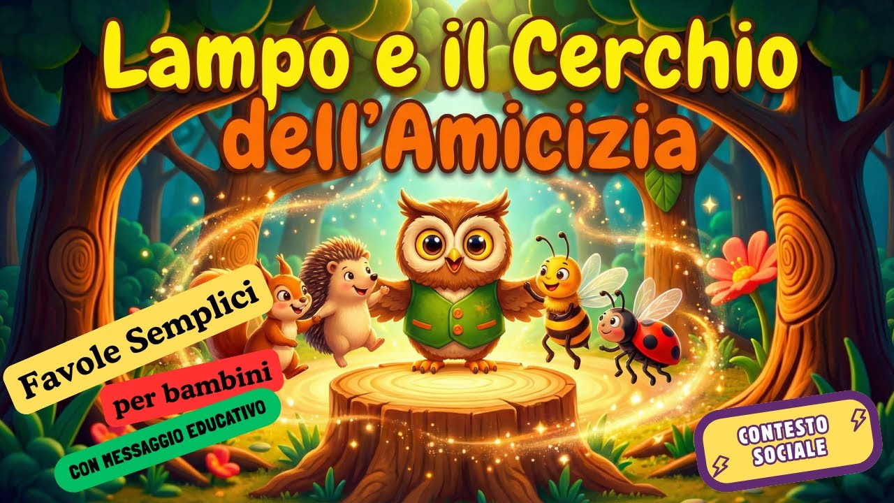 Lampo e il Cerchio dell’Amicizia |  Storie Favole per Bambini Raccontate Audio Libri