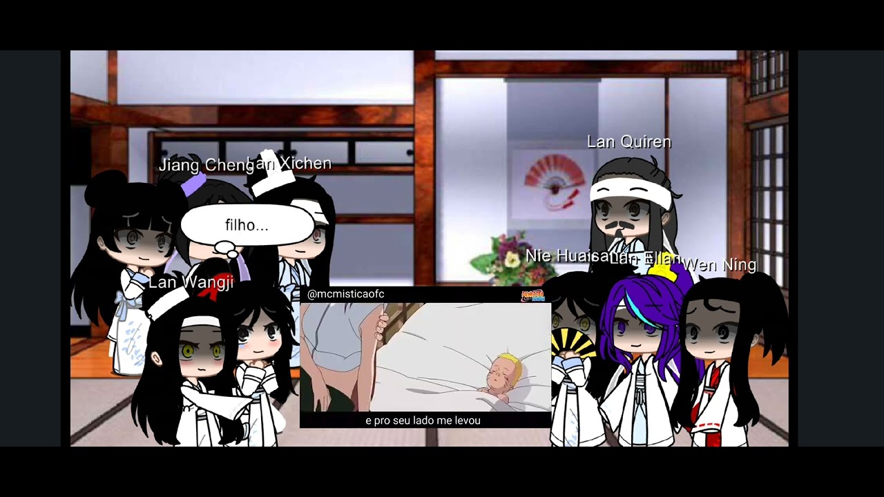 Mdzs reagindo ao Wei Wuxian as Kushina.