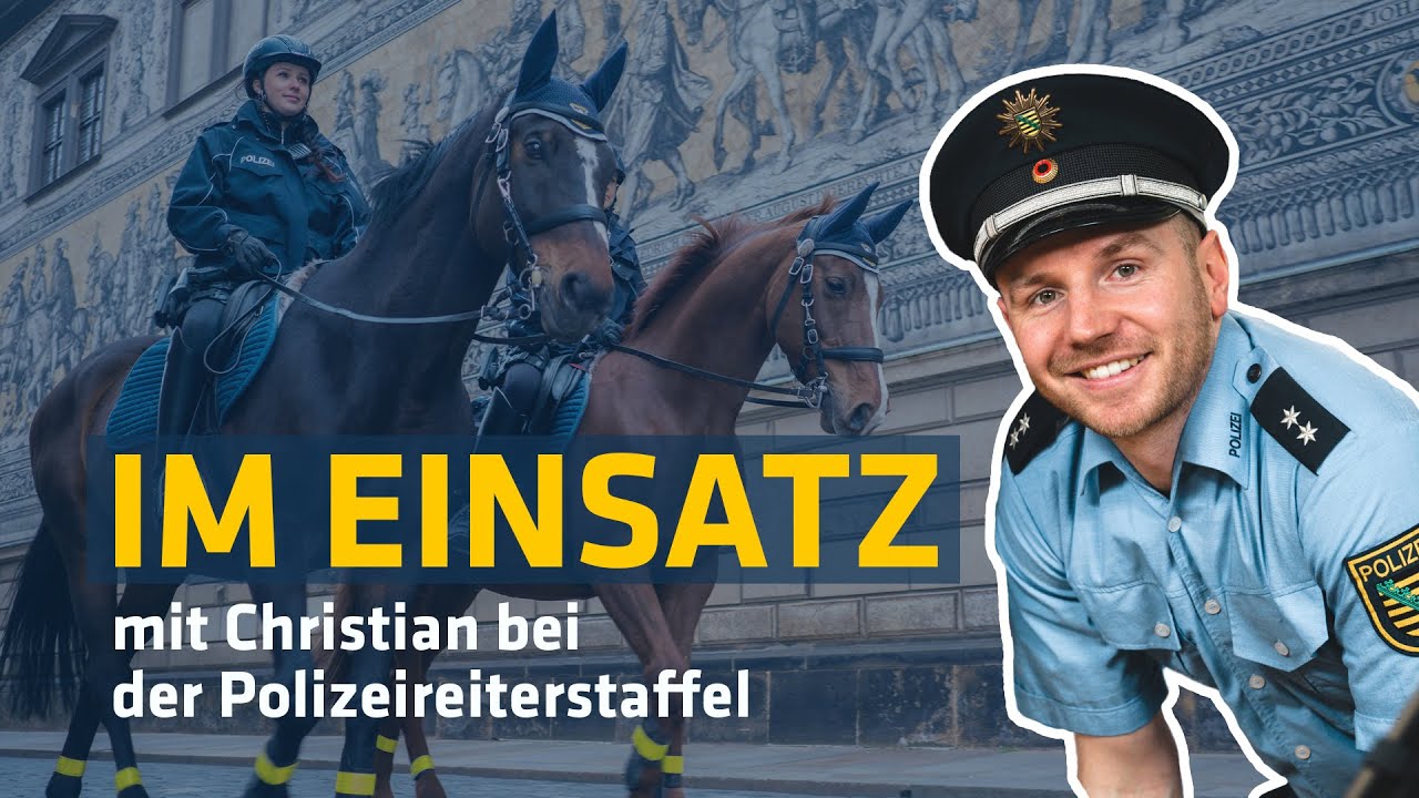 Im Einsatz mit der Manu von der Polizeireiterstaffel 🐴