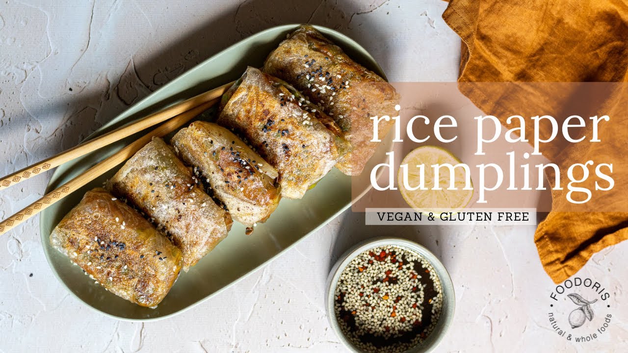 VEGAN RICE PAPER DUMPLINGS RECIPE // VEGANSKI JASTUČIĆI OD RIŽINOG PAPIRA (recept)