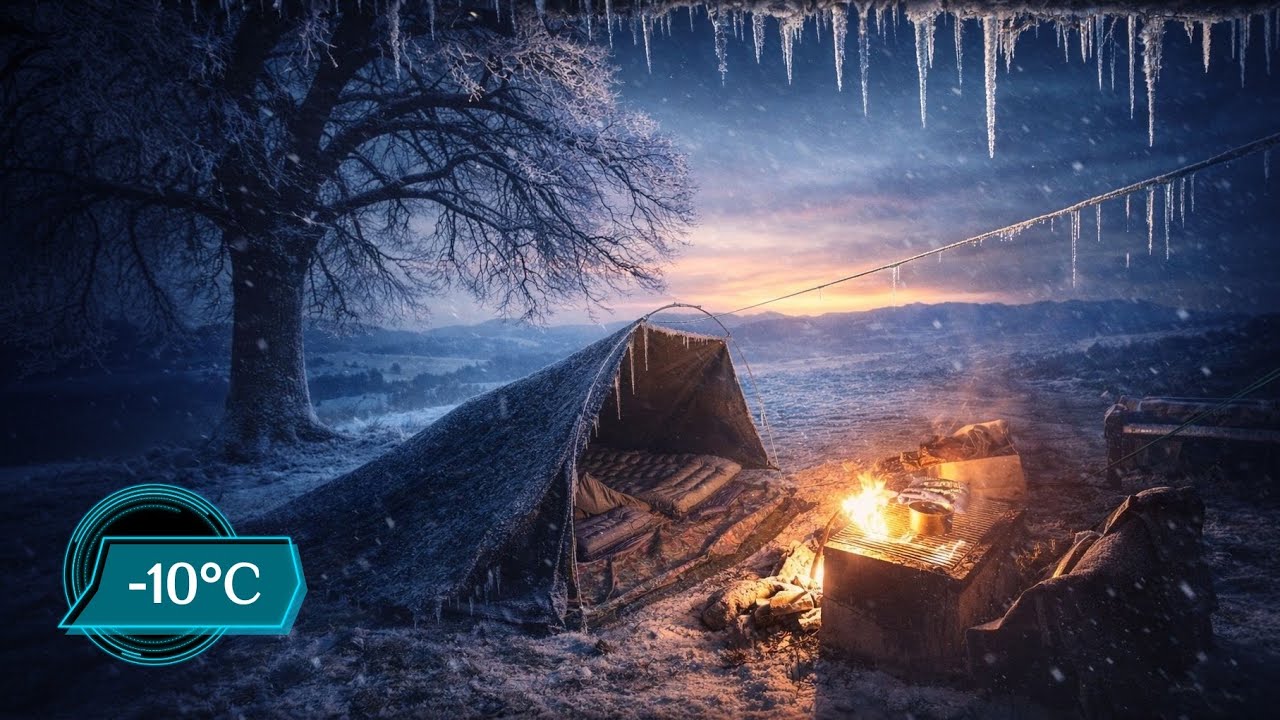 New Year's Eve in a bivouac: Outdoor adventure at -10°C
