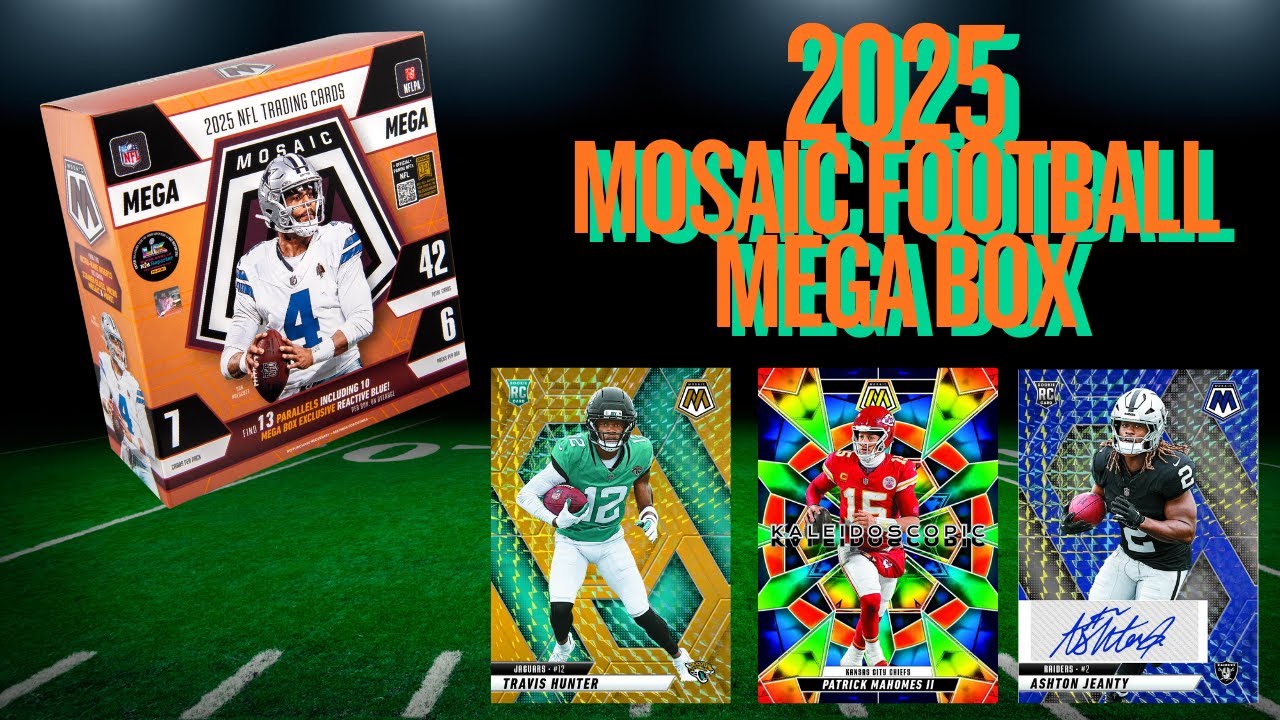2025 Mosaic Football Mega Box ~ WE ACTUALLY PULLED AN AUTO!!! 😵‍💫😵‍💫😵‍💫