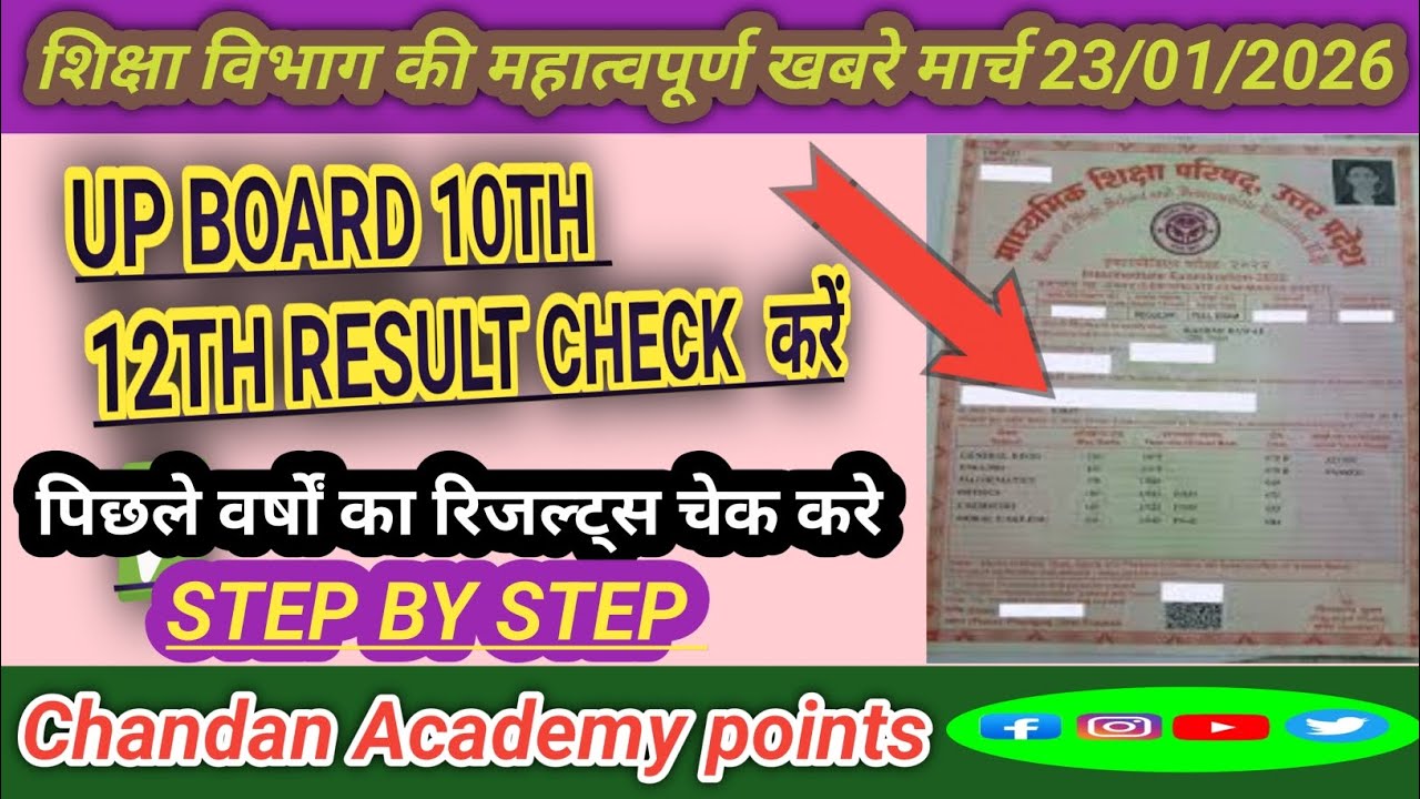 UP BOARD 10TH 12TH CLASS RESULT CHECK ✅||  पुराने वर्षों का यूपी बोर्ड रिज़ल्ट चेक करे ||  #upboard 