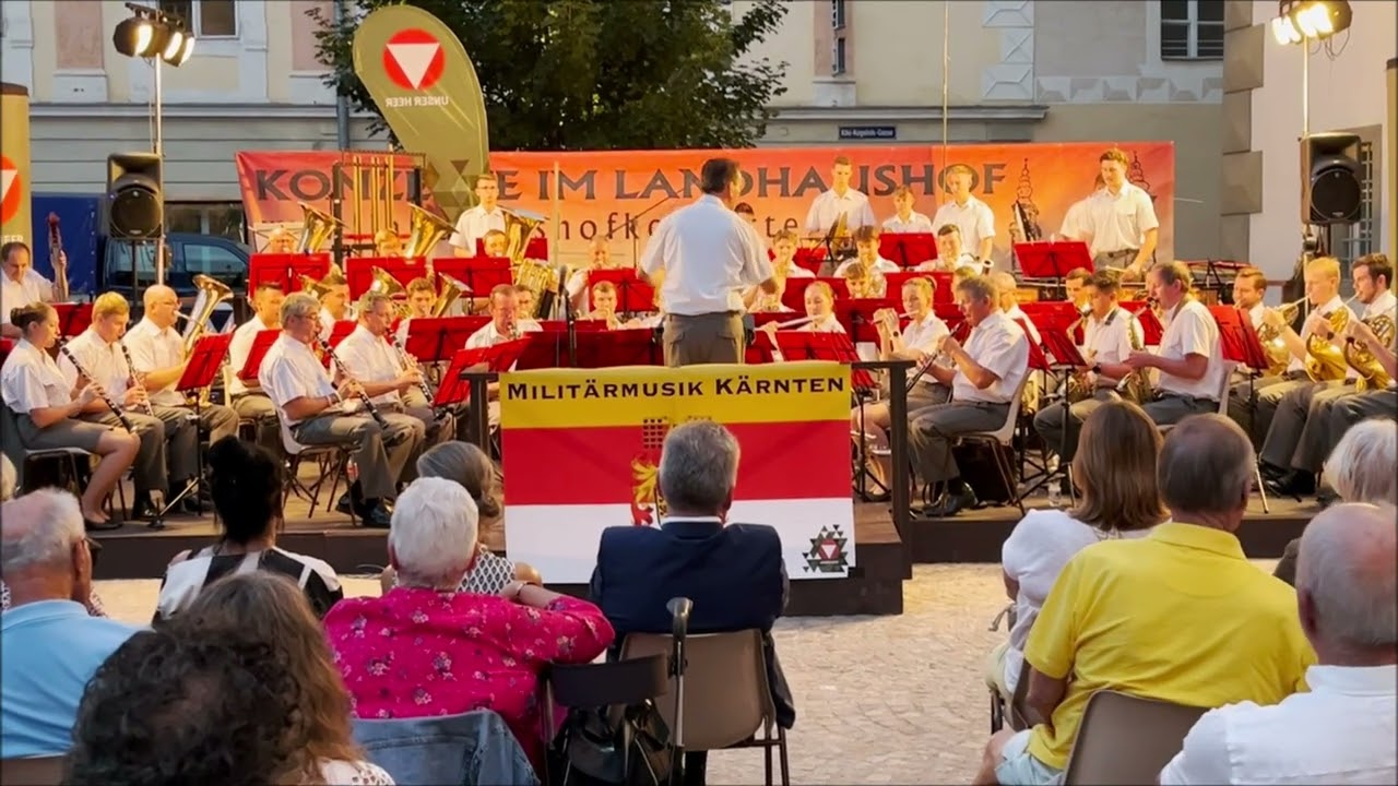 Tik Tak Polka Militärmusik Kärnten im Landhaushof