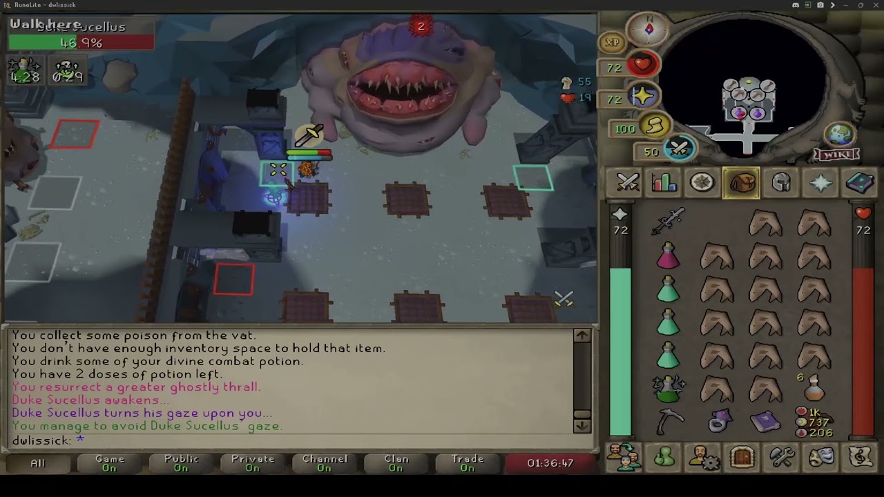 Duke Sucellus new PB time 1:03