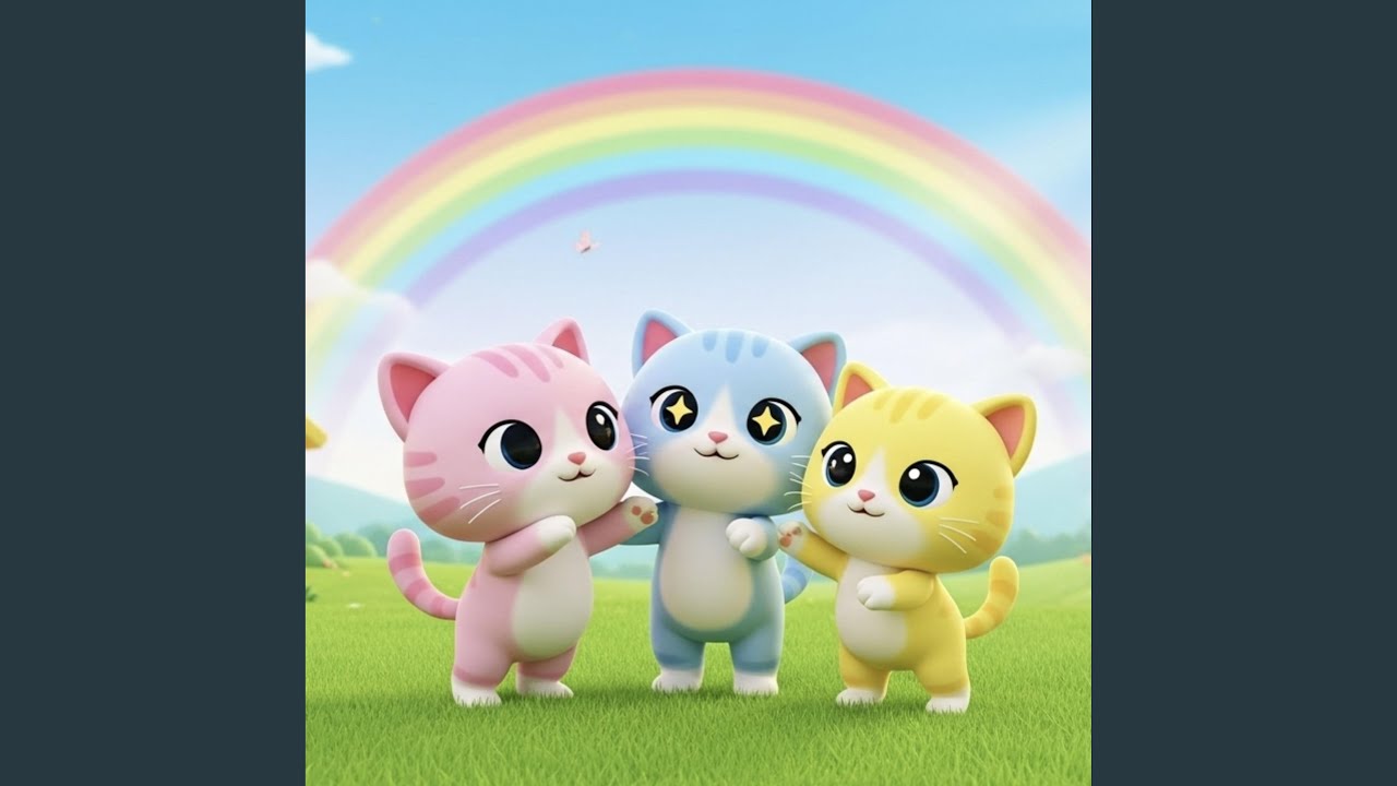 Tres gatitos en la casa