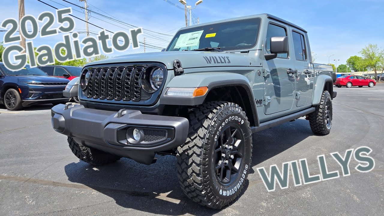 FIRST LOOK: 2025 Jeep Gladiator WILLYS in Anvil!