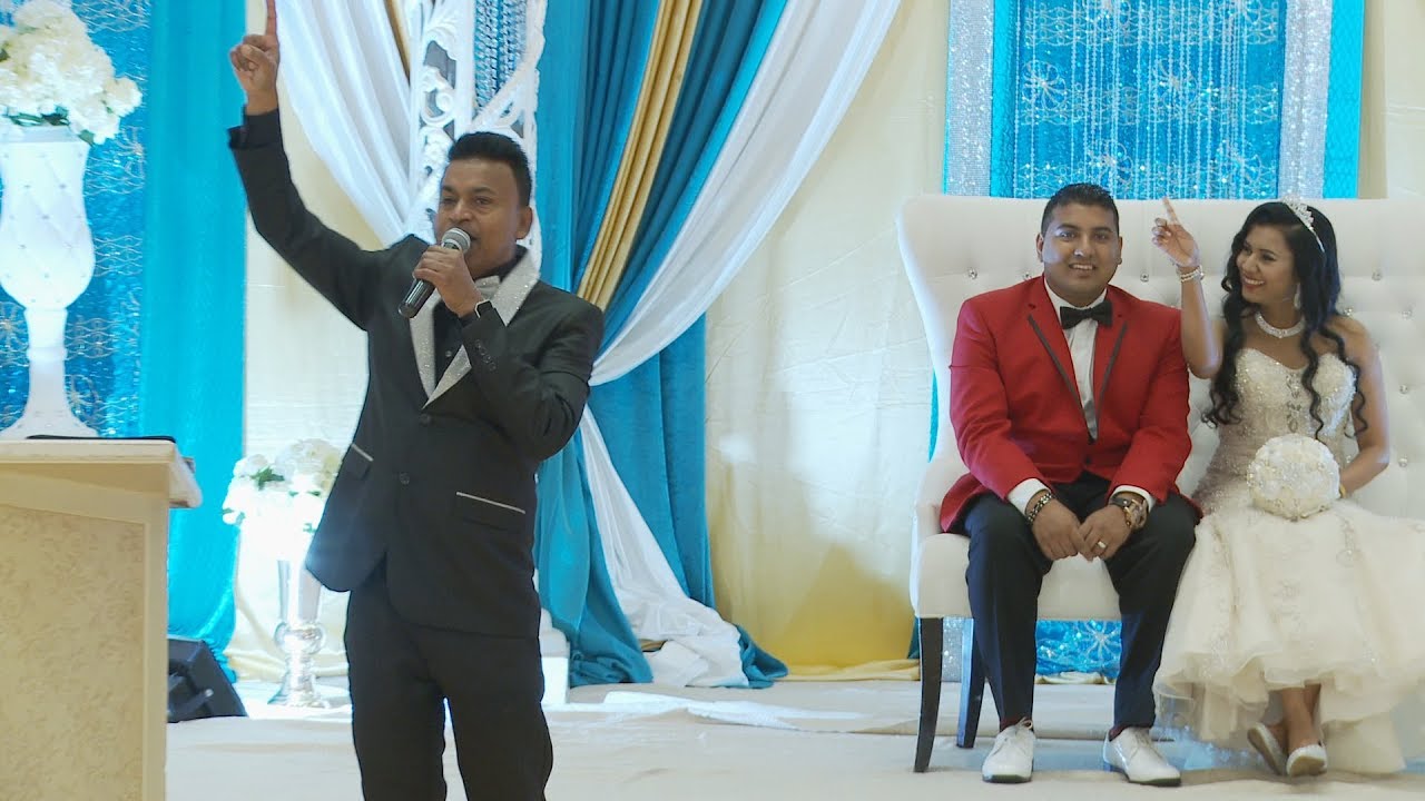 Chateau Le Jardin Wedding Reception | Terry Gajraj Sang Karaoke at Guyanese Muslim Wedding Reception