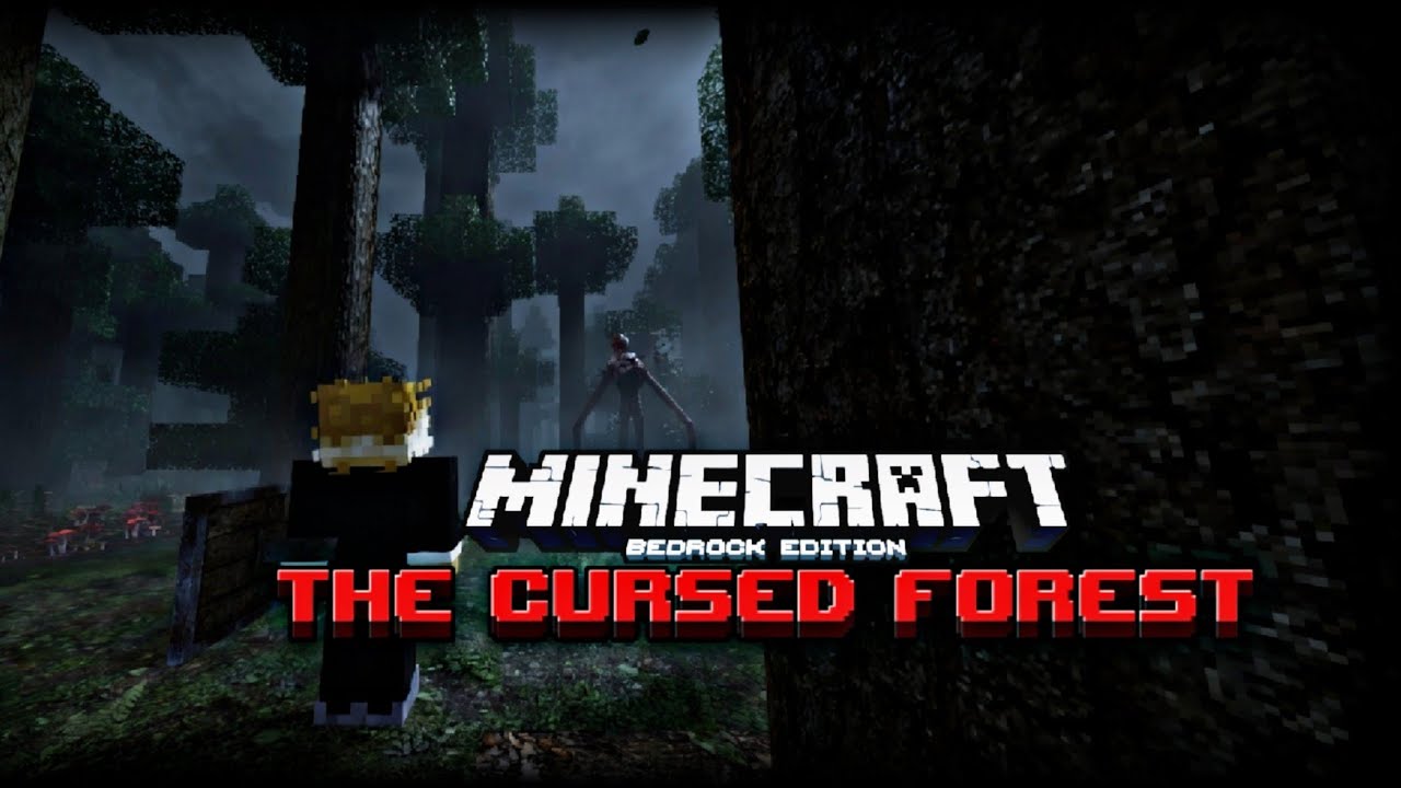 Surviving in a Cursed Forest | Minecraft Bedrock Horror