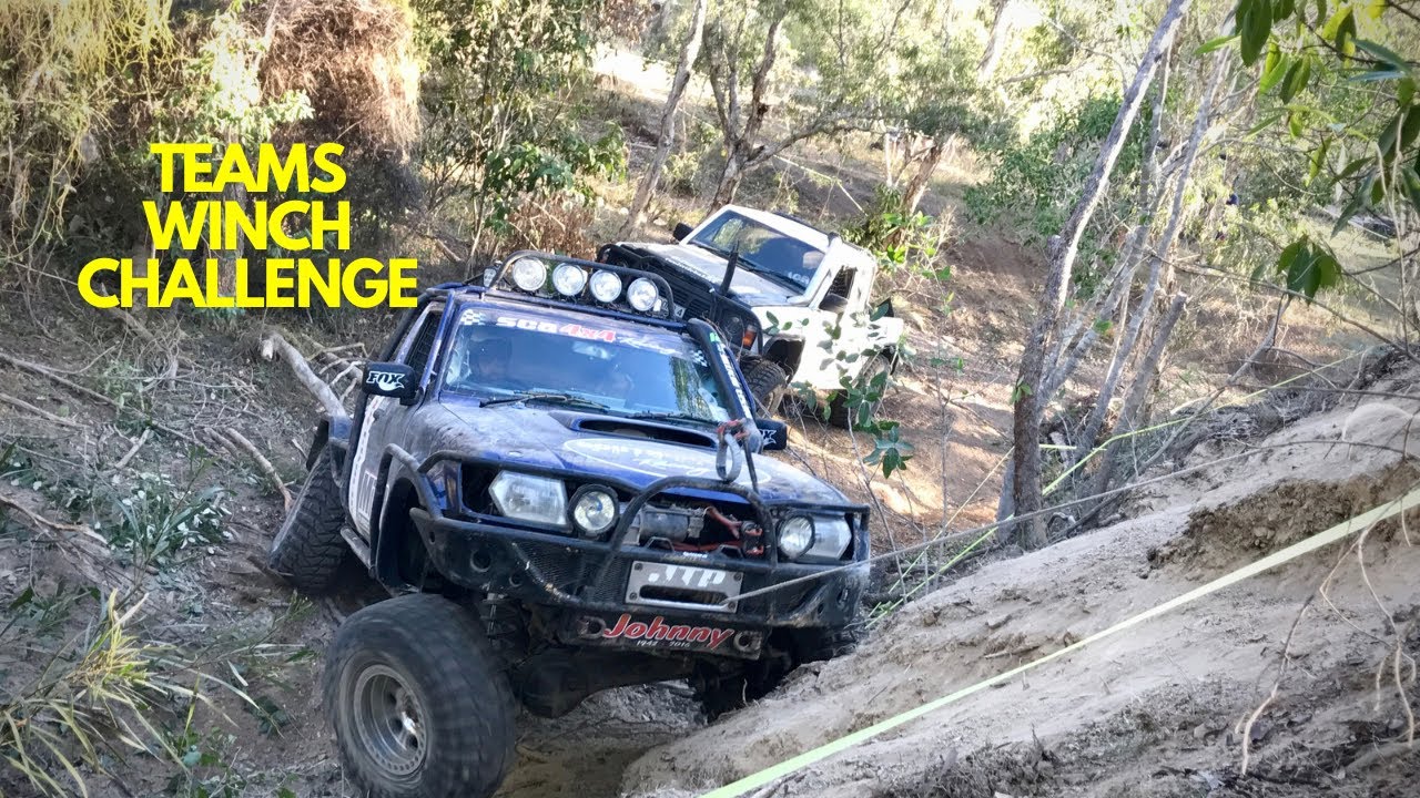 Winch Challenge 2 Car Teams Event - Queensland, Australia. #offroad #winching