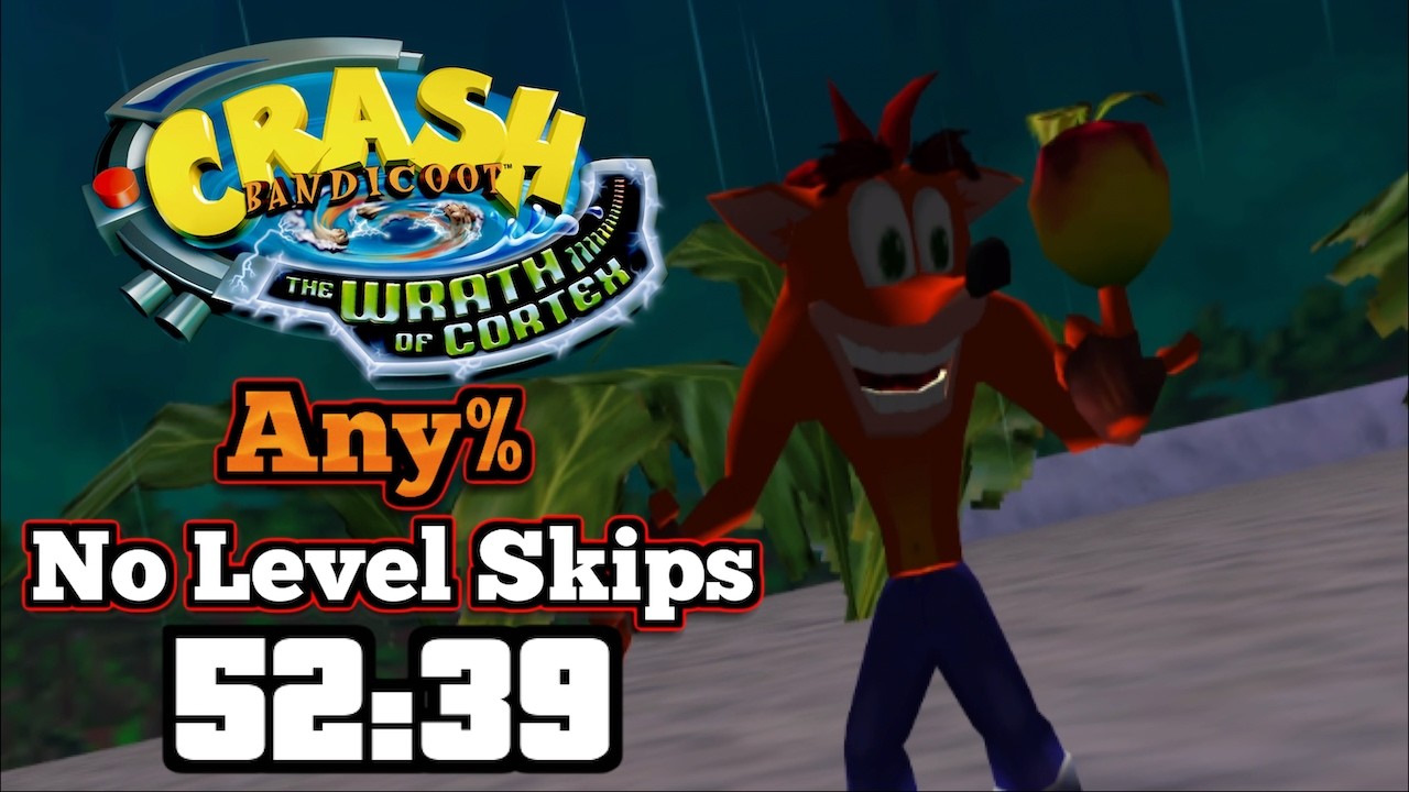 Crash Bandicoot: The Wrath of Cortex Any% (No Level Skips) Speedrun - 52:39 LTR