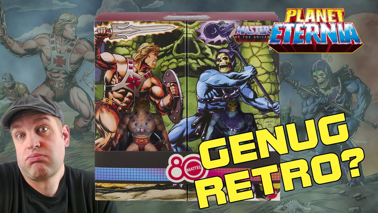 Masters of the Universe Retro He-Man & Skeletor Mattel 80th Anniversary 2-Pack | PlanetEternia