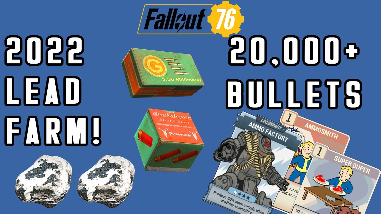 Fallout 76 &mdash; Где нафармить 1000+ свинца! За 10 минут! Руководство 2022 года!