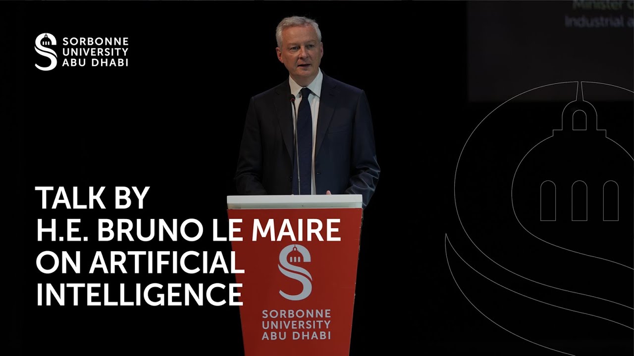 Talk by HE Bruno Le Maire on Artificial Intelligence