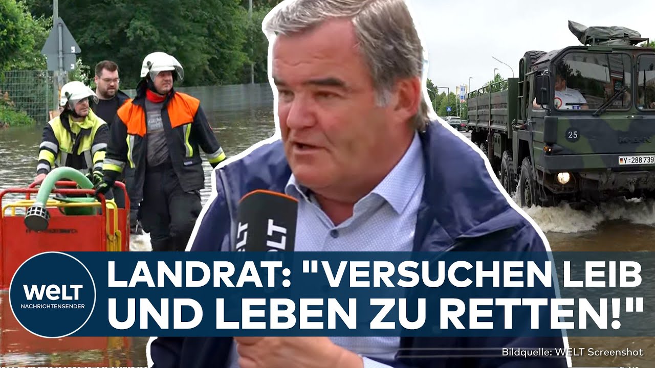 HOCHWASSER IN PFAFFENHOFEN: 
