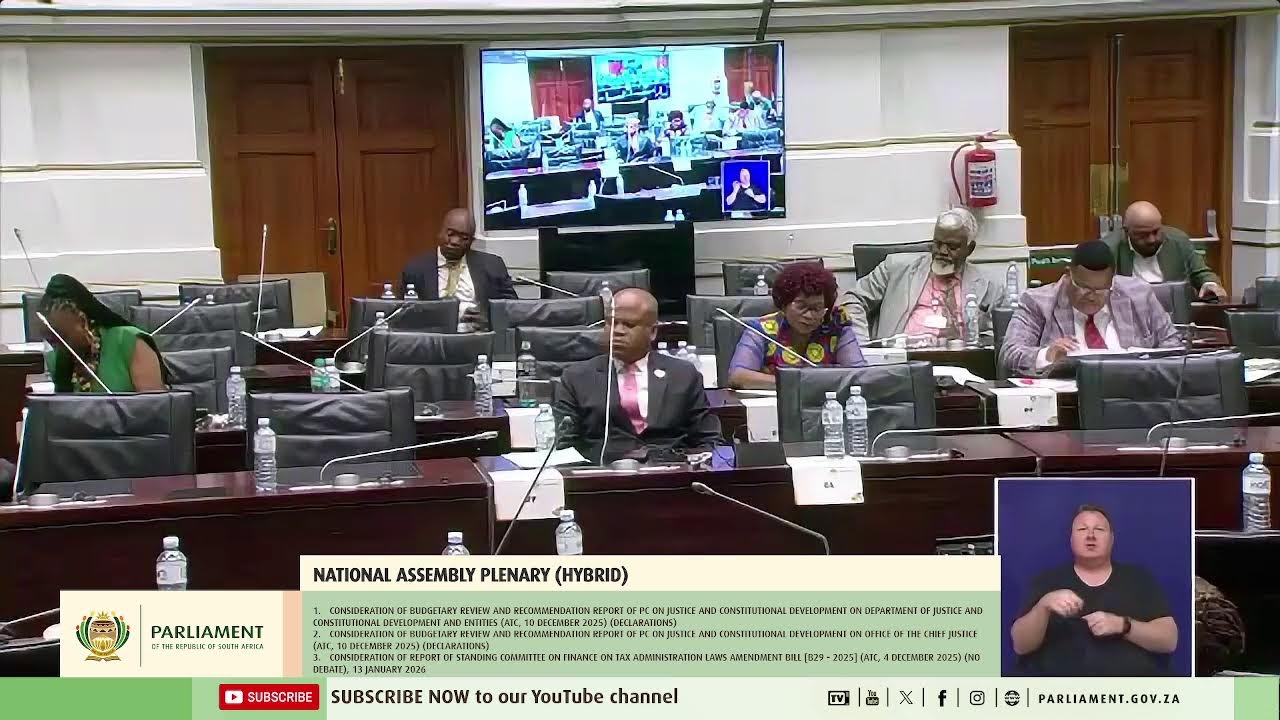 National Assembly Plenary Part 2, 13 January 2026