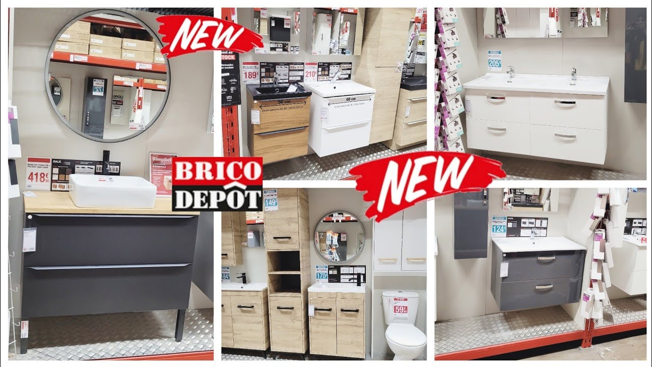 BRICO-DEPÔT😍NOUVEAU MEUBLE SALLE DE BAIN✨️ 18.09.23 #bricodepot #salledebain #arrivagebricodepot