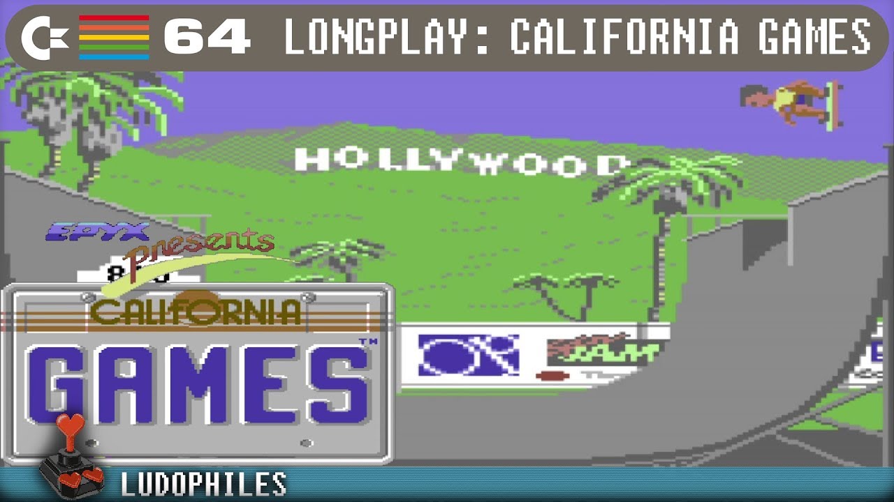 California Games C64 Longplay [131] Full Playthrough / Walkthrough (no commentary) #c64 #retrogaming