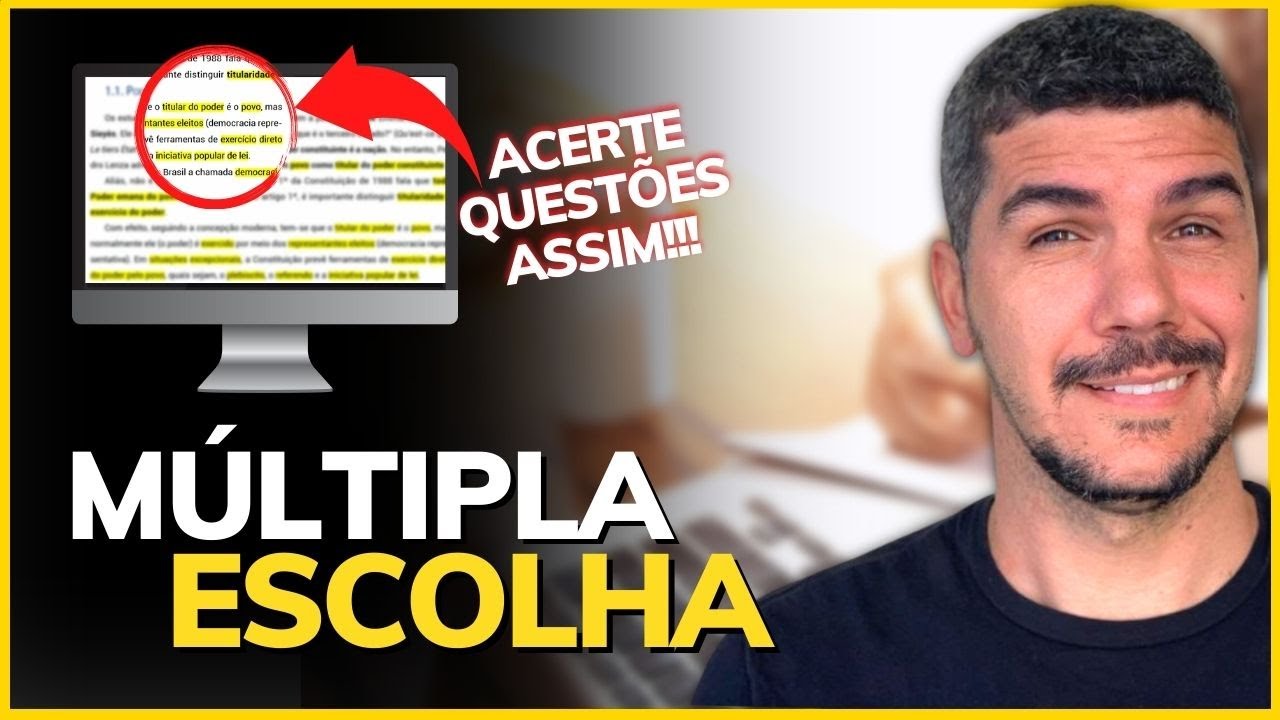 4 DICAS PRA ACERTAR QUEST&Otilde;ES DE M&Uacute;LTIPLA ESCOLHA EM CONCURSOS