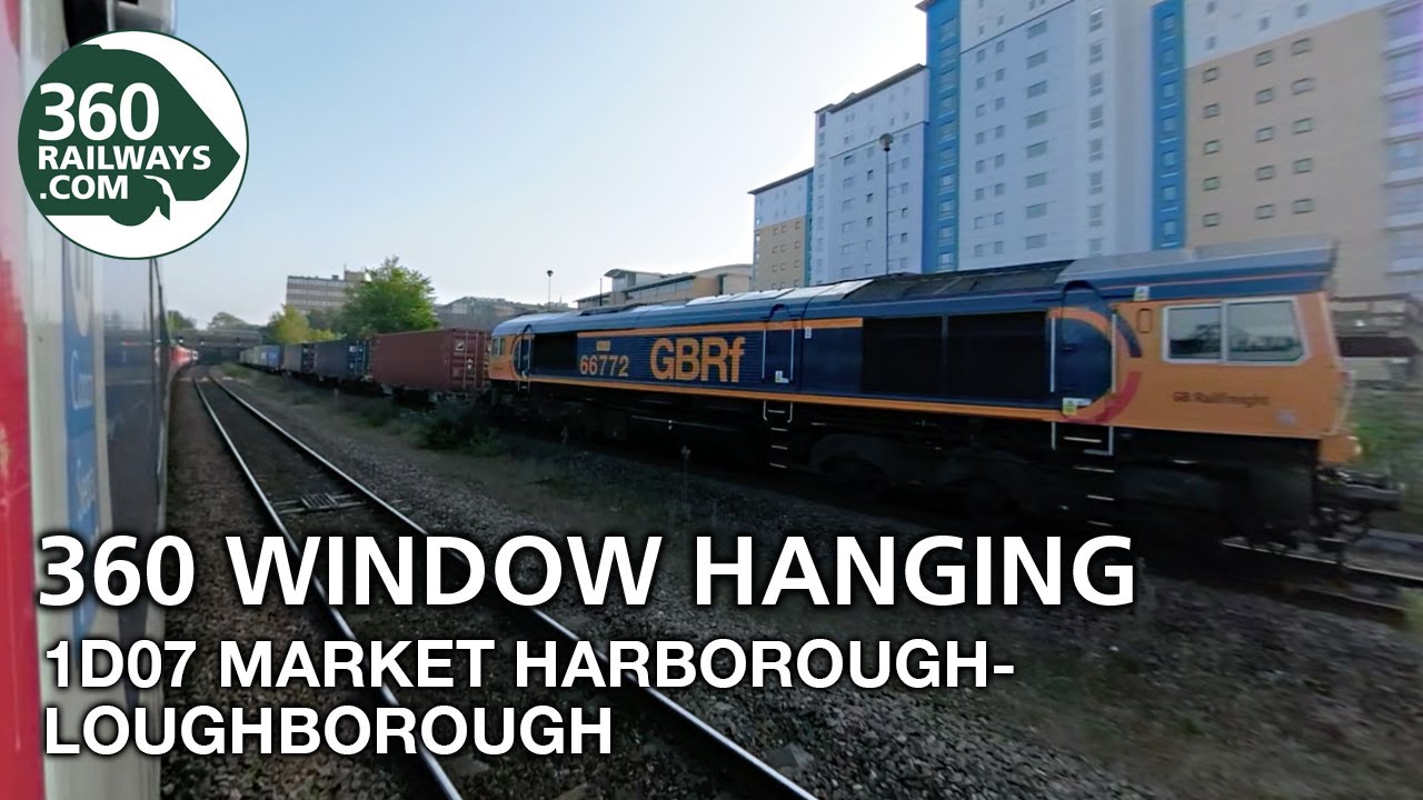 1D07 Market Harborough to Lougborough EMR HST VP185 in 360º (View in 4K)