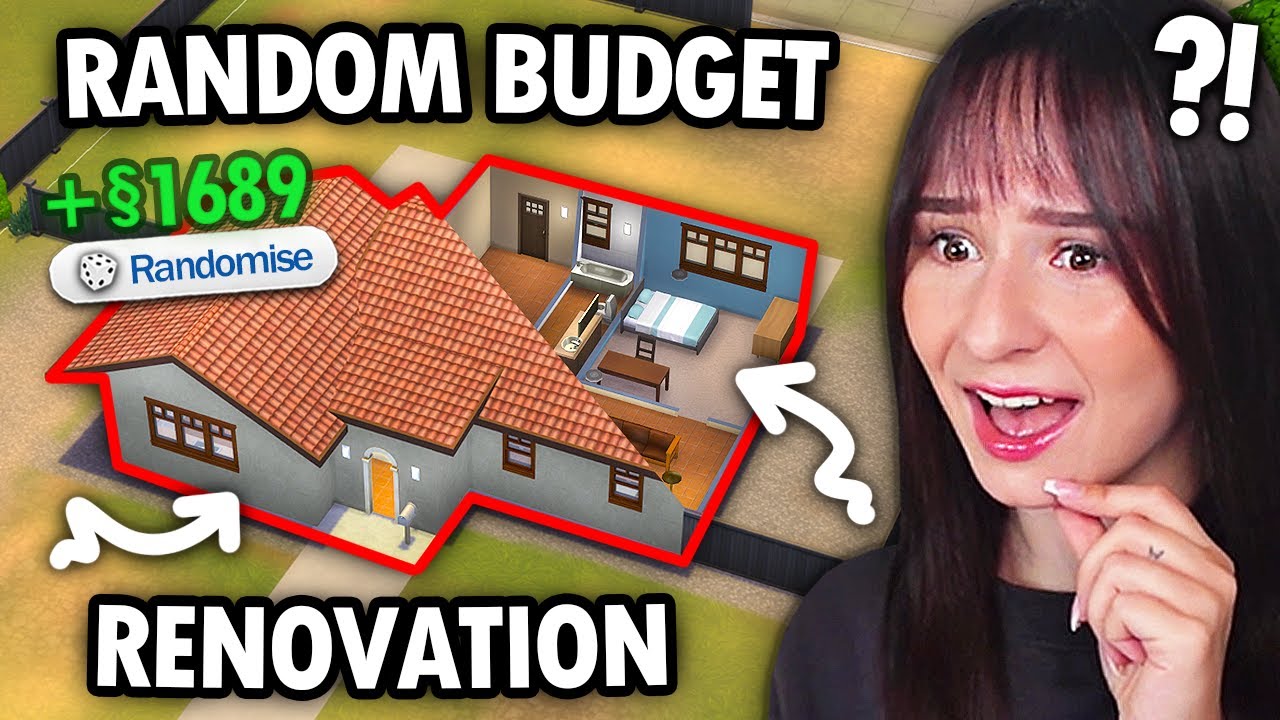 Renovating this EA BUILD with a RANDOM BUDGET in The Sims 4