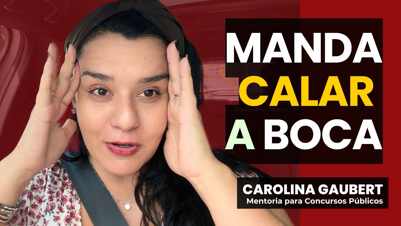 Você precisa se proteger - Concurso Público - Carolina Gaubert 