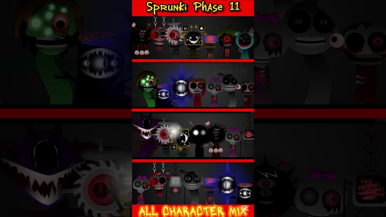 Sprunki Phase 11 | ALL CHARACTER MIX 👀💯