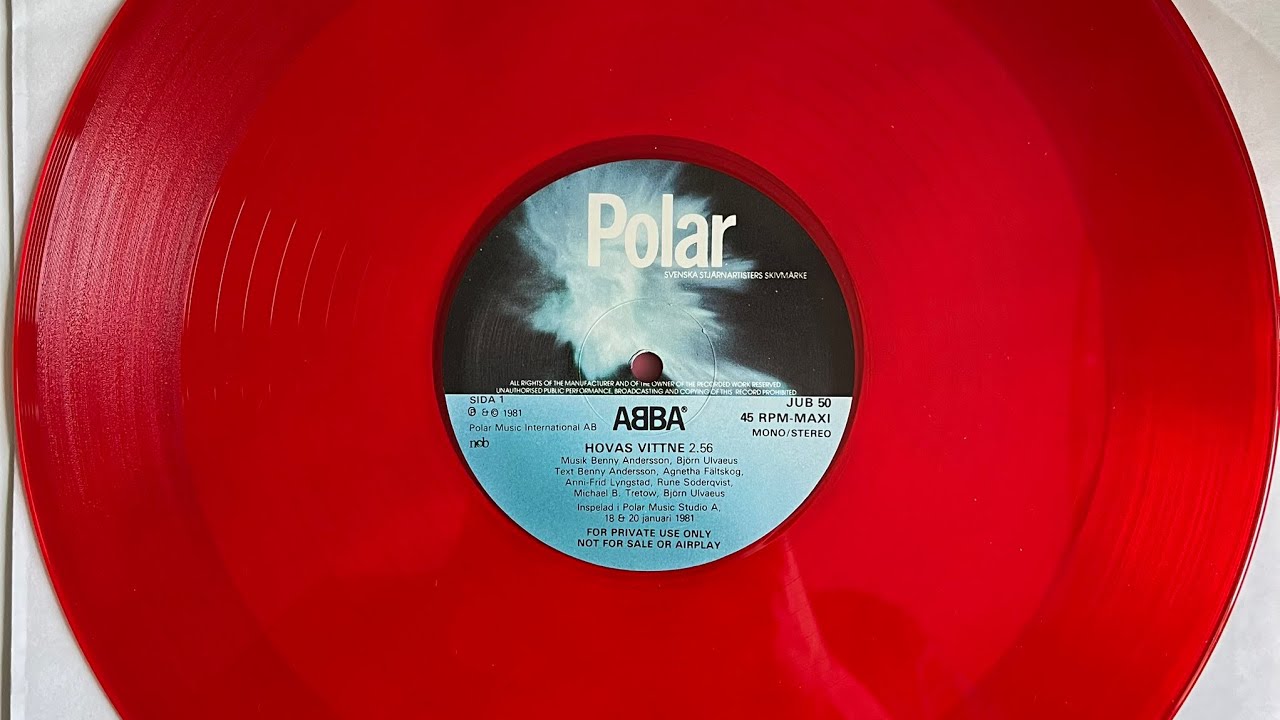 ABBA - Hovas Vittne (1981) on original vinyl