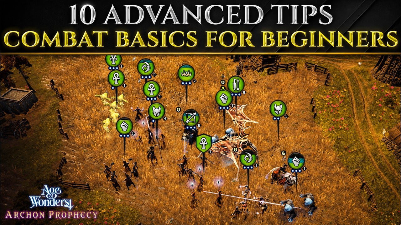 10 Starter TIPS For COMBAT & BATTLE - Age Of Wonders 4 Beginners Guide