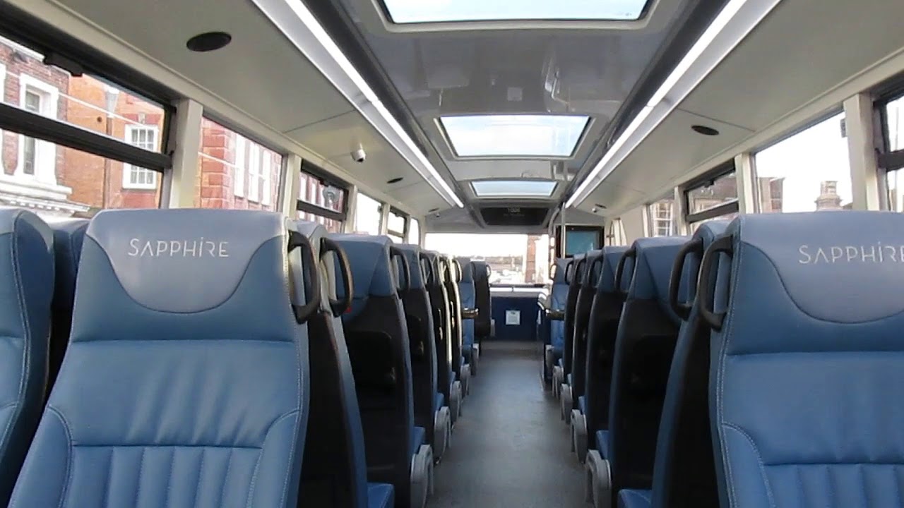 Welsh Arriva Sapphire announcement onboard ADL Enviro400 City CX17BYF