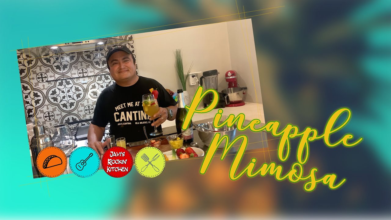 A fruity twist: PINEAPPLE MIMOSA!
