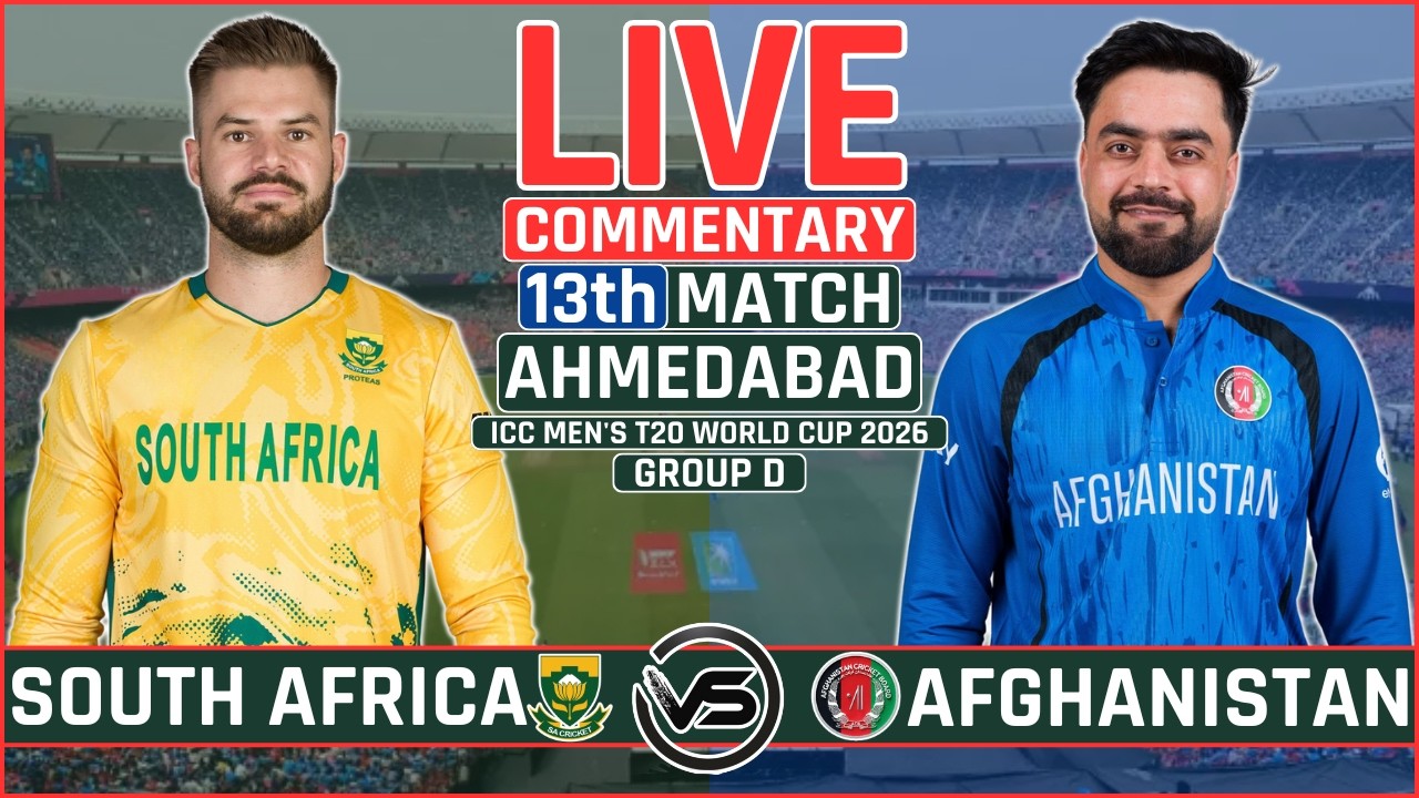 ICC T20 World Cup 2026 Live: South Africa vs Afghanistan Live | SA vs AFG Live Scores & Commentary