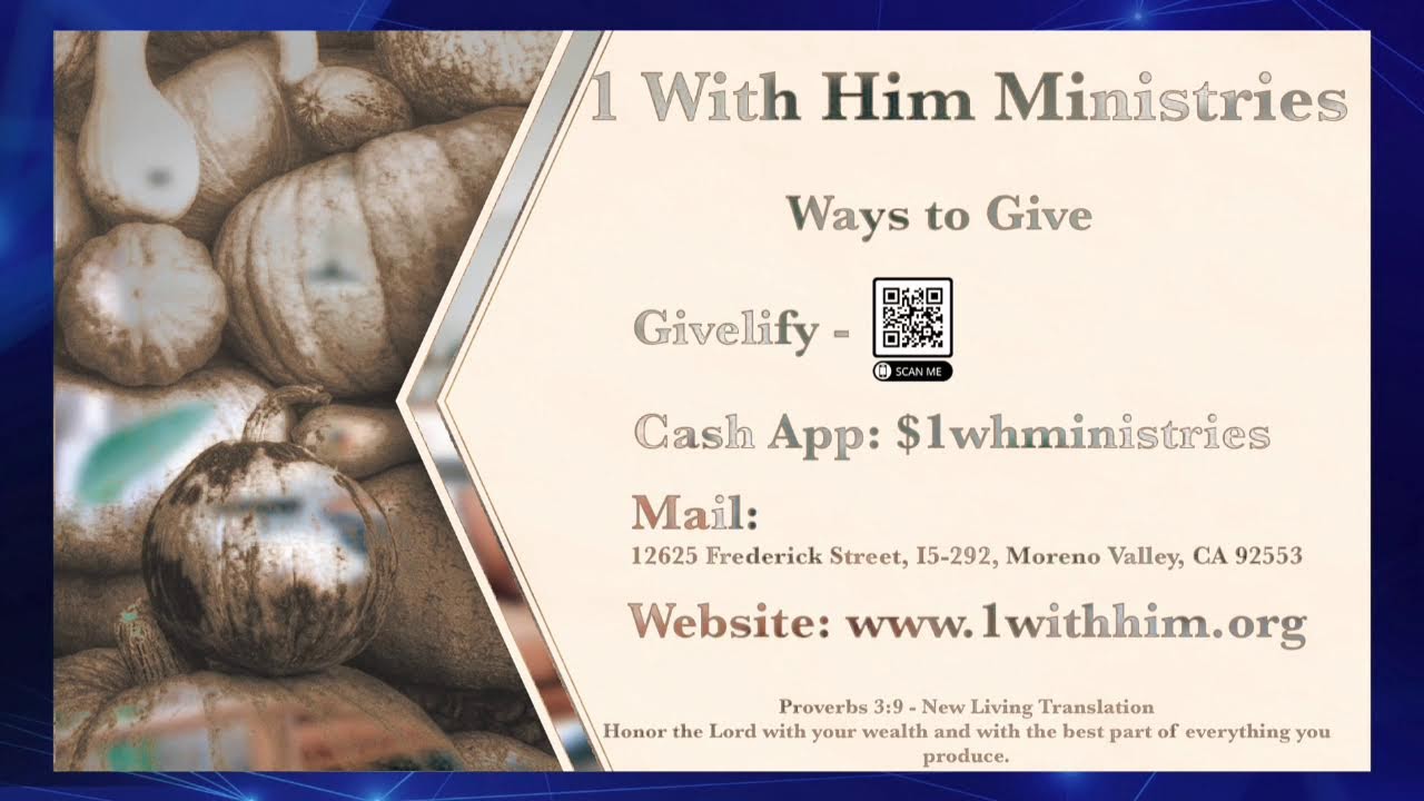Welcome to 1 With Him Ministries E-Campus